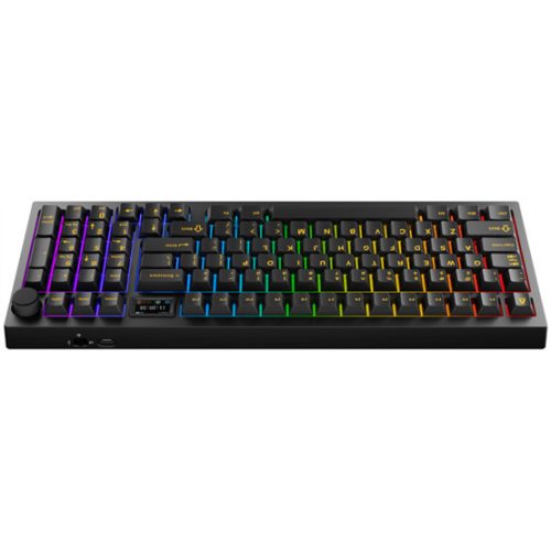 AVAX GM03 PRO 98% Dichtung RGB Tri-Mode mechanische Tastatur mit Gateron gelben Schaltern, ungarisches Layout