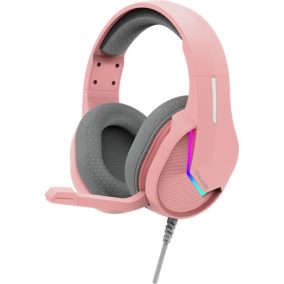   MARVO Tactic 40 kabelgebundenes Kopfhörer - Pink - RGB Beleuchtung