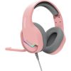 MARVO Tactic 40 kabelgebundenes Kopfhörer - Pink - RGB Beleuchtung