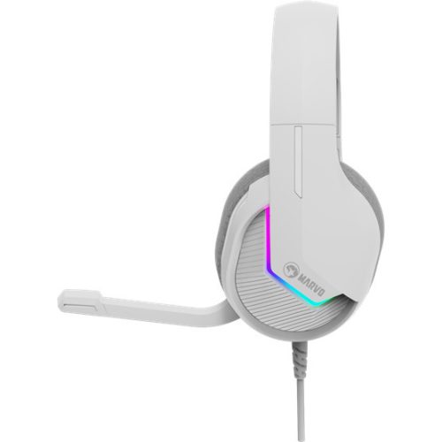 MARVO Tactic 40 kabelgebundenes Headset - Weiß - RGB-Beleuchtung