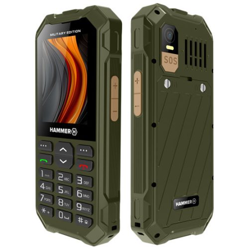 HAMMER 6 LTE Militärausgabe 2,4" Dual-SIM Tropfen-, Staub- und stoßfestes Mobiltelefon - schwarz