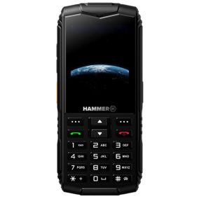   HAMMER Horizon LTE 2,4" Dual SIM stoß-, staub- und stoßfestes Mobiltelefon - Schwarz