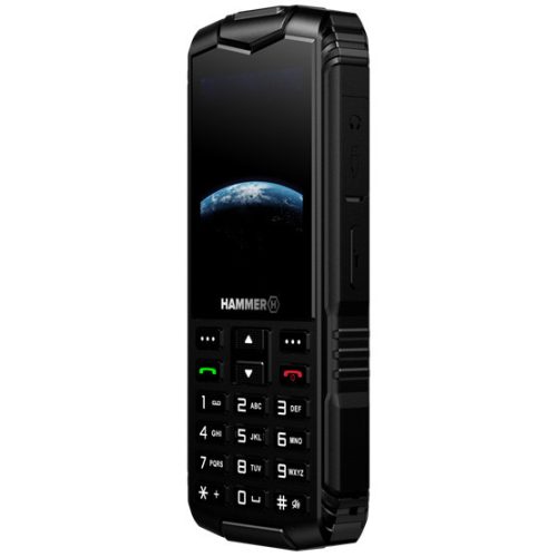 HAMMER Horizon LTE 2,4" Dual SIM stoß-, staub- und stoßfestes Mobiltelefon - Schwarz