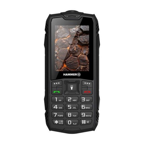 HAMMER Rock LTE 2,4" Dual SIM stoß-, staub- und stoßfestes Mobiltelefon - schwarz