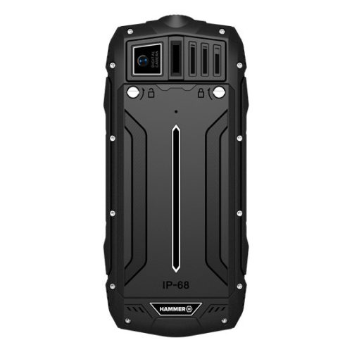 HAMMER Rock 2,4" Dual-SIM Tropfen-, Staub- und stoßfestes Mobiltelefon - Schwarz