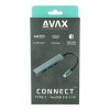AVAX HB601 CONNECT+ Typ C - 4xUSB 3.0 HUB