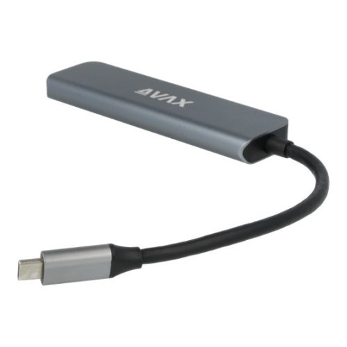 AVAX HB611 CONNECT+ 5in1 Multi HUB Typ C - HDMI(4k60Hz), TypC, 2xUSB 3.0, PD 100W