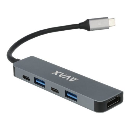 AVAX HB611 CONNECT+ 5in1 Multi HUB Typ C - HDMI(4k60Hz), TypC, 2xUSB 3.0, PD 100W