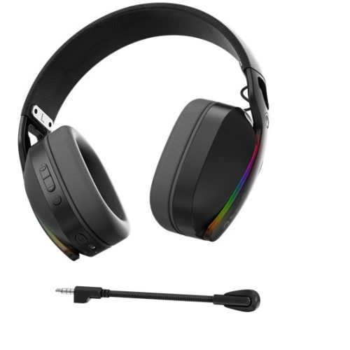 MARVO Pulz 70W kabelloses Kopfhörer - schwarz - RGB Beleuchtung