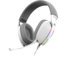   MARVO Pulz 70S kabelgebundenes Kopfhörer - weiß - RGB Beleuchtung