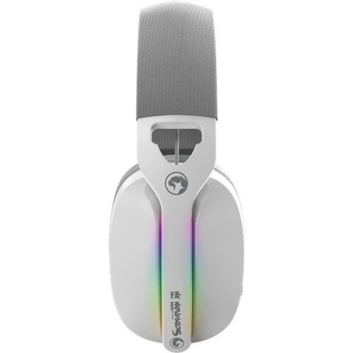 MARVO Pulz 70S kabelgebundenes Kopfhörer - weiß - RGB Beleuchtung