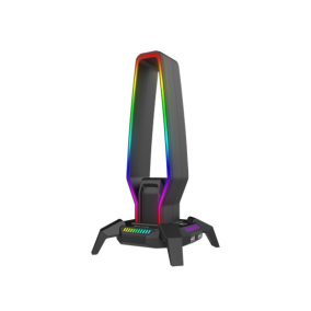MARVO Kobe 30 RGB beleuchtete Kopfhörerhalterung - schwarz