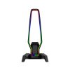 MARVO Kobe 30 RGB beleuchtete Kopfhörerhalterung - schwarz