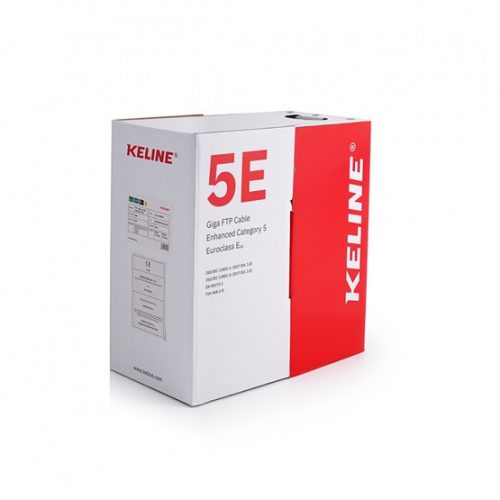 KELine Giga Kabel FTP (F/UTP) 4x2xAWG24 Cat.5E, PVC 305m, Euroklasse Eca