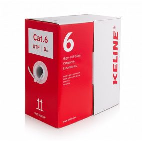   KELine Giga+ Patchkabel UTP (U/UTP) Cat.6, LSOH halogenfrei, 305 m Rolle