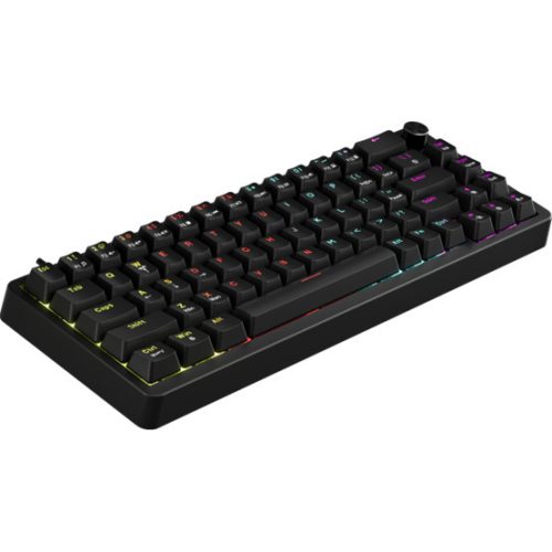 MARVO Arma 67 kabelgebundene Gaming-Tastatur - Schwarz - US / TNT Peach Linear