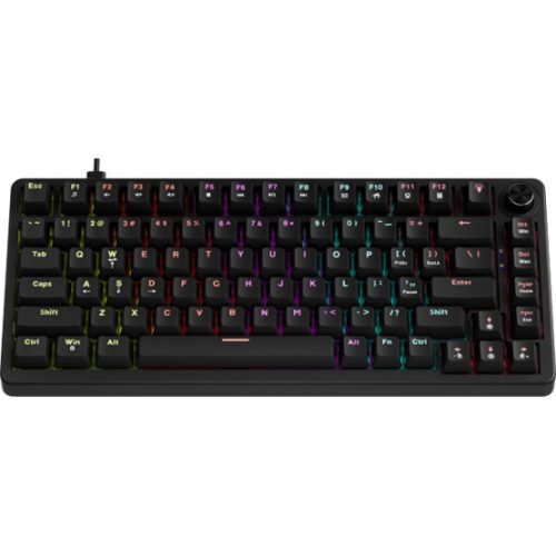MARVO Arma 82 kabelgebundene Gaming-Tastatur - Schwarz - US / TNT Peach linear