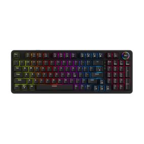   MARVO Arma 98 kabelgebundene Gaming-Tastatur - Schwarz - US /TNT Peach linear