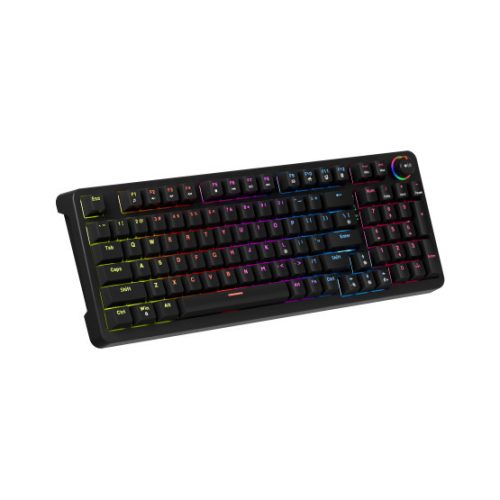 MARVO Arma 98 kabelgebundene Gaming-Tastatur - Schwarz - US /TNT Peach linear