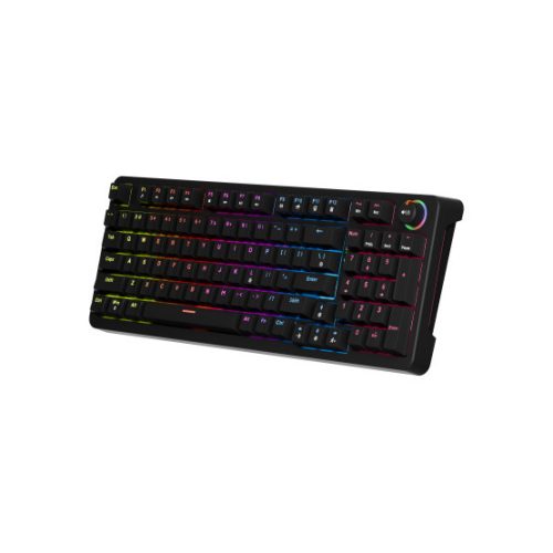 MARVO Arma 98 kabelgebundene Gaming-Tastatur - Schwarz - US /TNT Peach linear