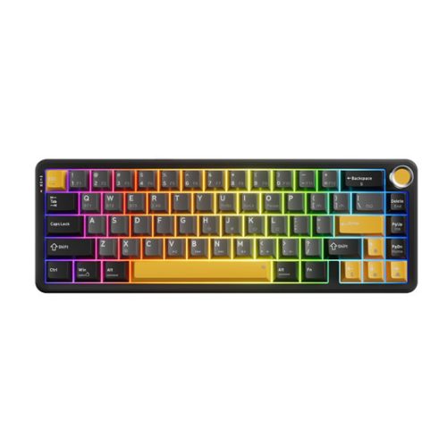 MARVO TITAN 65 kabellose Gaming-Tastatur - Schwarz - US /Banana Crystal Linear/