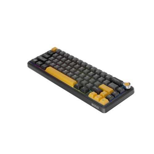 MARVO TITAN 65 kabellose Gaming-Tastatur - Schwarz - US /Banana Crystal Linear/