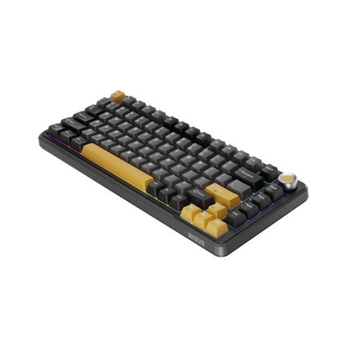 MARVO TITAN 75 kabellose Gaming-Tastatur - Schwarz - DE /Banana Crystal Linear/