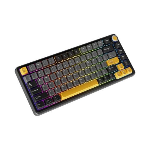 MARVO TITAN 75 kabellose Gaming-Tastatur - Schwarz - DE /Banana Crystal Linear/
