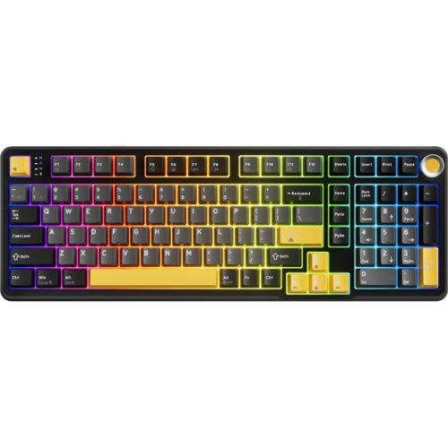 MARVO TITAN 98 kabellose Gaming-Tastatur - Schwarz - US /Banana Crystal Linear/