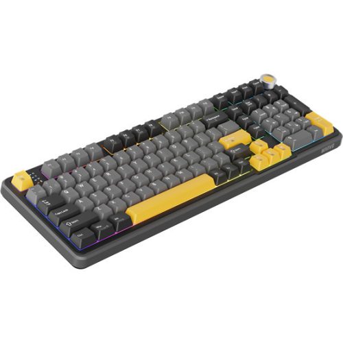 MARVO TITAN 98 kabellose Gaming-Tastatur - Schwarz - US /Banana Crystal Linear/