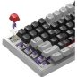   MONKA Storm kabellose Gaming-Tastatur - Weiß - US /MONKA Violett Linear/