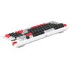 MONKA Storm kabellose Gaming-Tastatur - Weiß - US /MONKA Violett Linear/