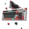 MONKA Storm kabellose Gaming-Tastatur - Weiß - US /MONKA Violett Linear/