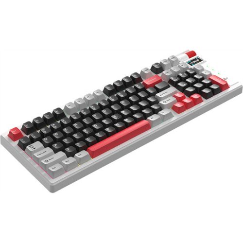 MONKA Storm kabellose Gaming-Tastatur - Weiß - US /MONKA Violett Linear/