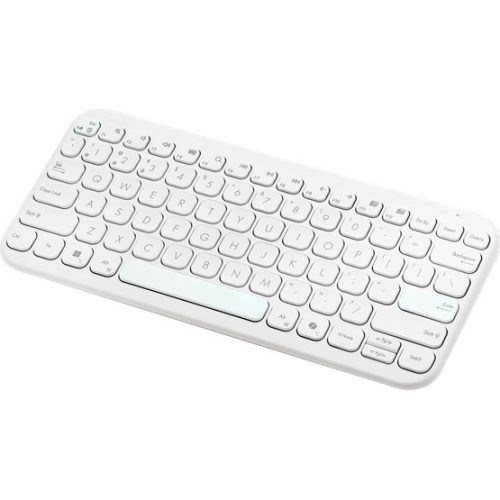 ASUS Marshmallow KW100 kabellose Tastatur - HU-Layout - schillerndes Weiß