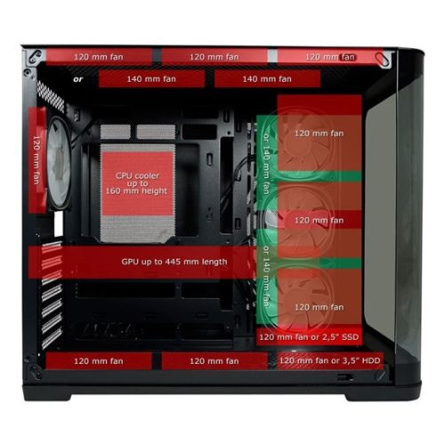 LC Power - LC-8001B-ON schallisoliertes ATX-Gehäuse