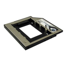   LC Power 5,25"-Laufwerksrahmen für eine 2,5" HDD/SSD (9,5mm) - ultraschlanker ODD- LC-ADA-525-25-NB