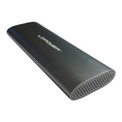 LC Power Externes Gehäuse - USB 3.2 Typ-C - NVMe oder SATA M.2 - LC-M2-C-MULTI-2