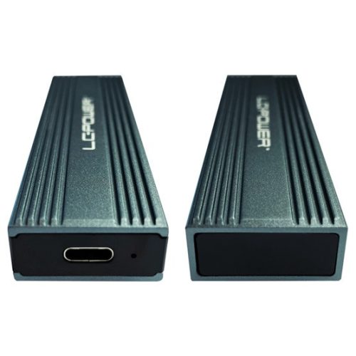 LC Power Externes Gehäuse - USB 3.2 Typ-C - NVMe oder SATA M.2 SSD - LC-M2-C-MULTI-3