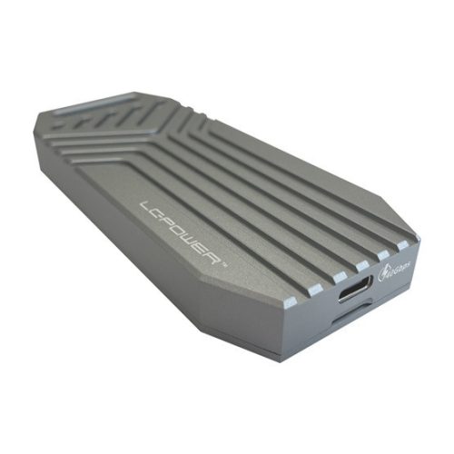 LC Power Externes Gehäuse - USB 4 3x2 Typ C - M.2 NVMe SSD - LC-M2-C-USB4