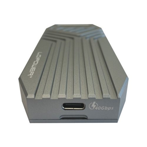 LC Power Externes Gehäuse - USB 4 3x2 Typ C - M.2 NVMe SSD - LC-M2-C-USB4