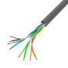 Lanberg 100Mb/s U/UTP mit Kupfer beschichtetem (CCA) Wandkabel 100m, AWG24, PVC, 100Mhz, Fca, grau