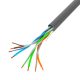 Lanberg 100Mb/s U/UTP mit Kupfer ummanteltes (CCA) Wandkabel 305m, AWG24, PVC, 100Mhz, Fca, grau