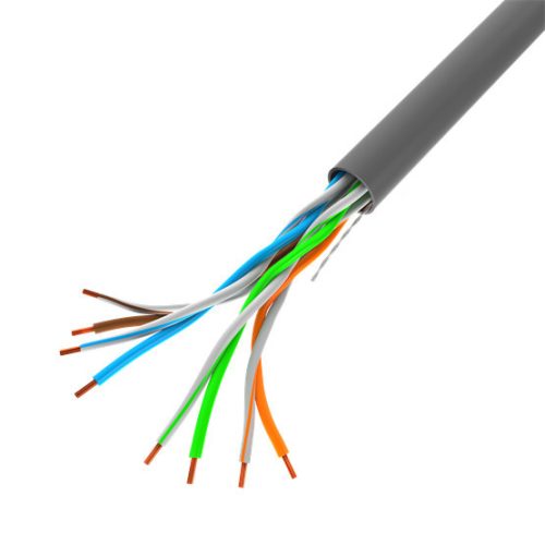 Lanberg 100Mb/s U/UTP mit Kupfer beschichtetem (CCA) Wandkabel 305m, AWG24, PVC, 100Mhz, Fca, grau