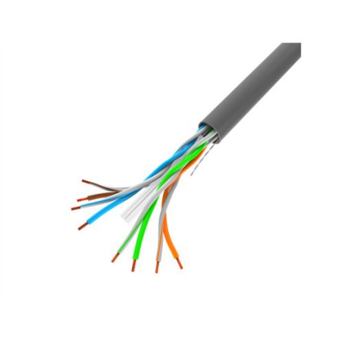 Lanberg Cat.6 U/UTP Kupfer-Wandkabel 305m, AWG24, PVC, 250Mhz, Eca, grau, CPR