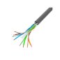   Lanberg Cat.6 U/UTP Kupfer-Wandkabel 305m, AWG24, PVC, 250Mhz, Eca, grau, CPR