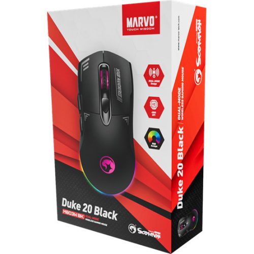 MARVO Duke 20 kabellose Maus - Schwarz