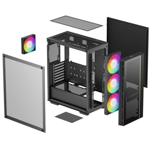 DeepCool Midi - MATREXX55 V4 C - Schwarz - R-MATREXX55-BCADA4-G-4