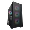 DeepCool Midi - MATREXX 55 MESH ADD-RGB 4F - Schwarz - MATREXX55-MESH-ARGB-4F