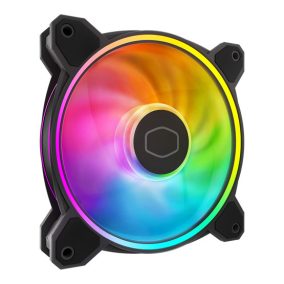   Cooler Master - Gehäuselüfter - 12cm - MasterFan MF120 Halo2 - Schwarz - MFL-B2DN-21NP2-R2